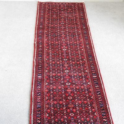 Lot 164 - A Persian malayer runner, with all over...