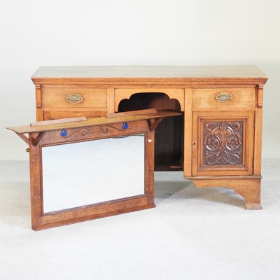 Lot 436 - An Arts and Crafts sideboard, together with a...