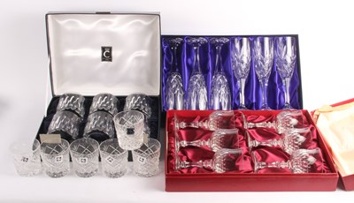 Lot 806 - A set of crystal glasses to include Royal...