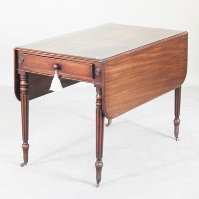 Lot 238 - A Regency style mahogany pembroke table, 20th...