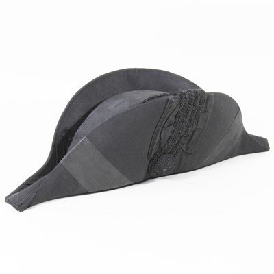 Lot 23 - A silk bicorn hat, size 6 7/8