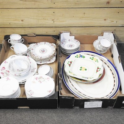 Lot 396 - Three boxes of decorative china, to include...