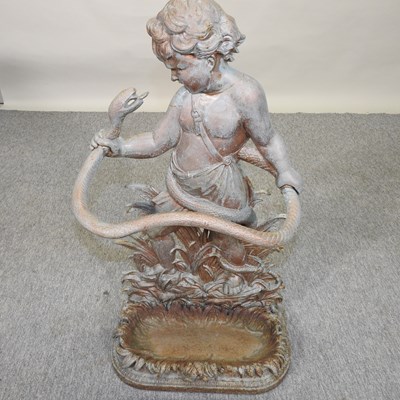 Lot 49 - A Victorian style cast iron stick stand
