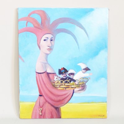 Lot 269 - Claudio Giulianelli, b1957, Il Segreto, oil on...