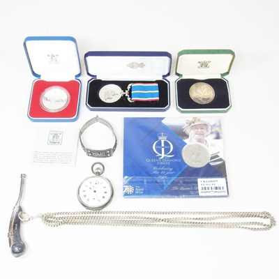 Lot 178 - An early 20th century silver plated open faced...