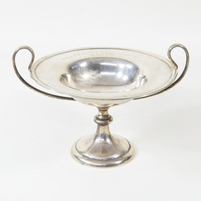 Lot 1 - An early 20th century silver twin handled...
