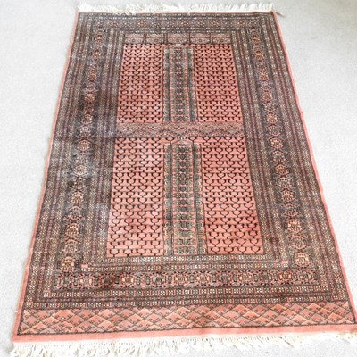 Lot 467 - A bokhara rug on a with all over designs on a...