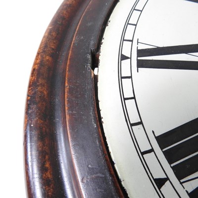 Lot 158 - A Victorian mahogany cased dial clock