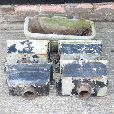 Lot 443 - A collection of cast iron hoppers (5)
