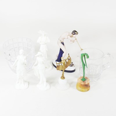 Lot 360 - A Marquis Waterford crystal vase, 17cm high,...