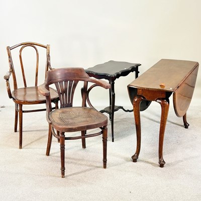 Lot 466 - An early 20th century pembroke table, together...