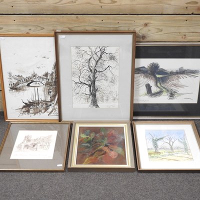 Lot 522 - A collection of pictures, of landscape...