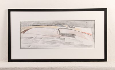 Lot 585 - Liam Hanley (1933-2019), landscape, graphite...