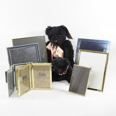 Lot 495 - A collection of brass frames, together with a...