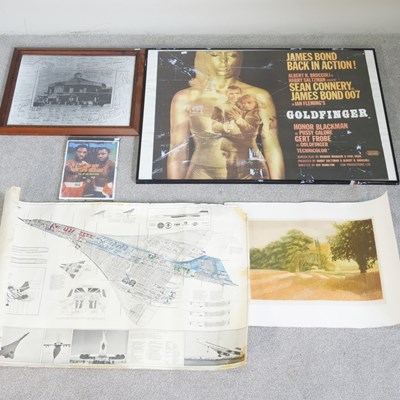 Lot 376 - A collection of posters and prints