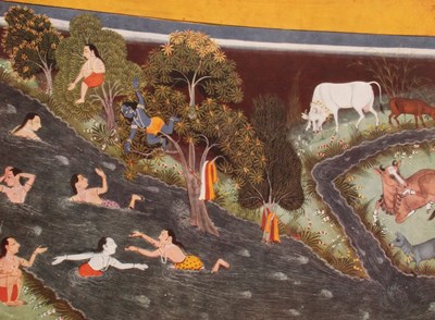 Lot 730 - A Krishna Lila print book