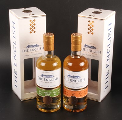 Lot 75 - Two bottles of The English single malt whisky...