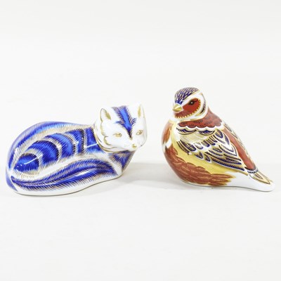 Lot 62 - A Royal Crown Derby Imari Chaffinch...