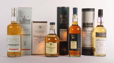 Lot 409 - Four bottles of single malt scotch whisky:...