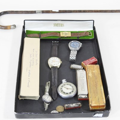 Lot 185 - An early 20th century silver mounted walking...