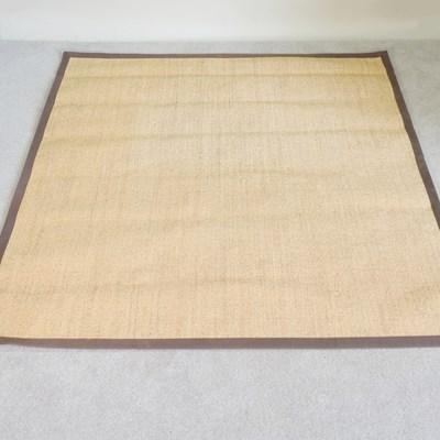 Lot 251 - A German woven jute rug, 200 x 200cm