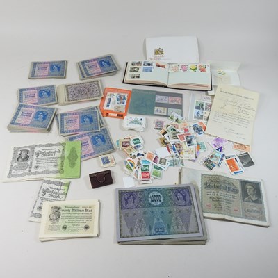 Lot 124 - A collection of early 20th century German banknotes