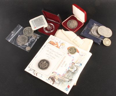 Lot 101 - An 1897 Victoria crown, and a 1992 silver...