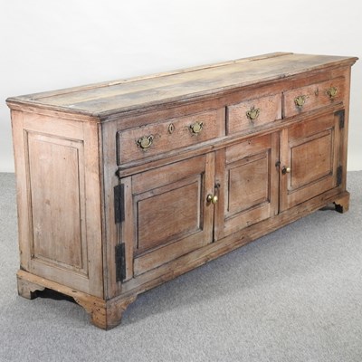 Lot 278 - An 18th century oak dresser base