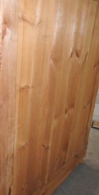 Lot 404 - A continental antique pine armoire