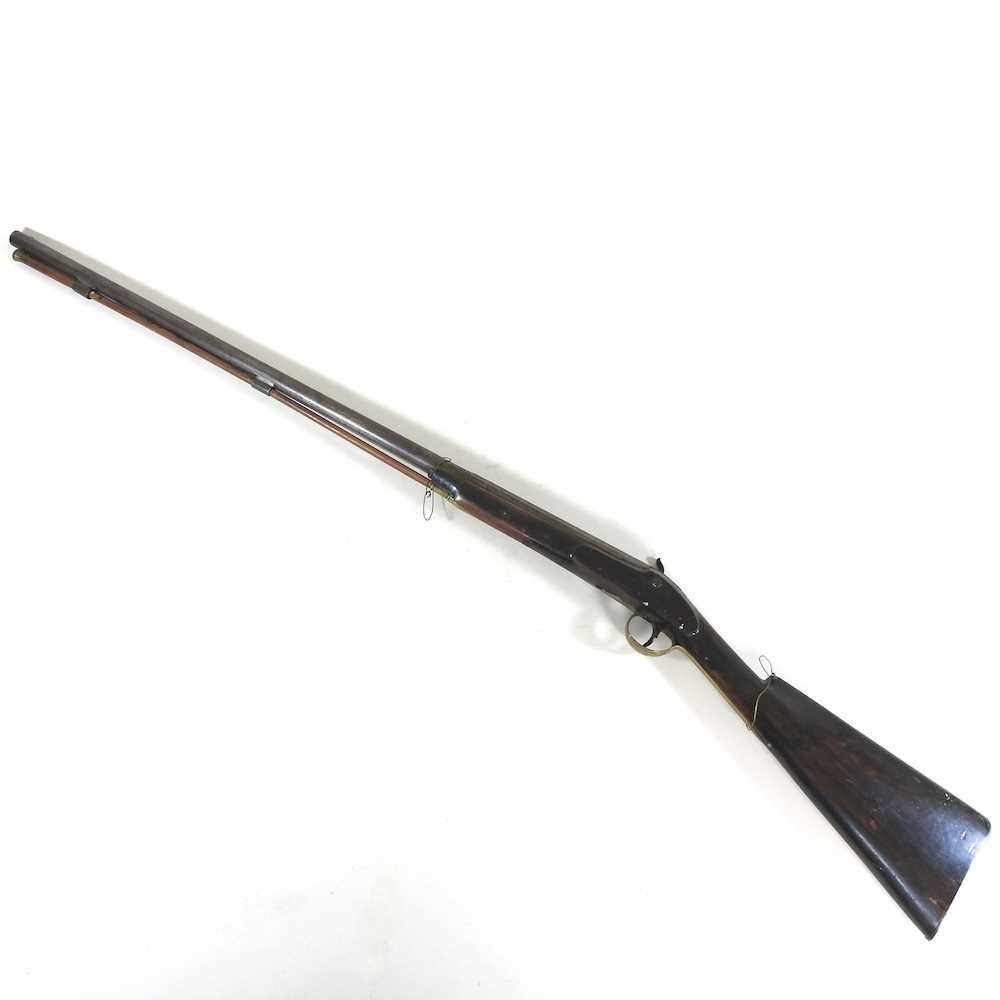 Lot 181 - A 19th century percussion rifle