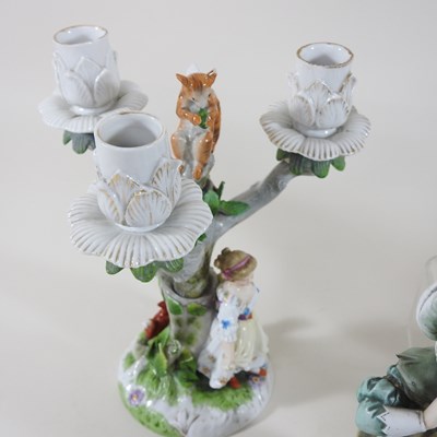 Lot 37 - Two Crown Staffordshire porcelain bird groups