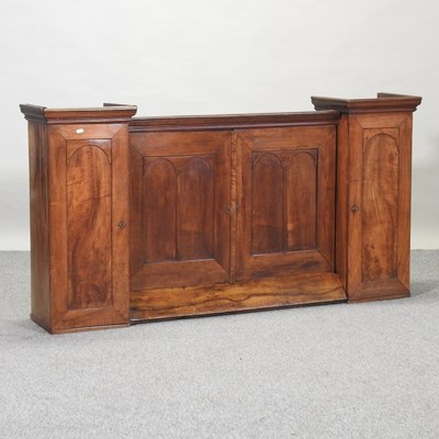 Lot 415 - An antique fruitwood cabinet