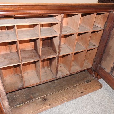 Lot 415 - An antique fruitwood cabinet