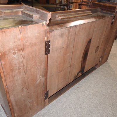 Lot 415 - An antique fruitwood cabinet