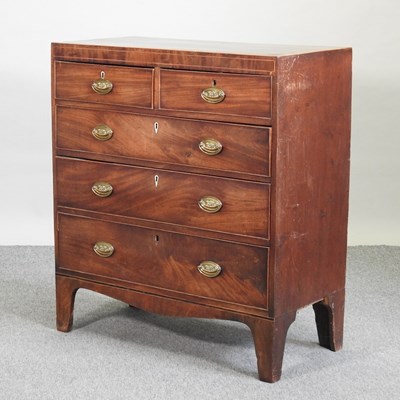 Lot 629 - A 19th century mahogany and inlaid chest