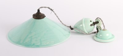 Lot 760 - A French Terre d'Hautaniboul blue ceramic...