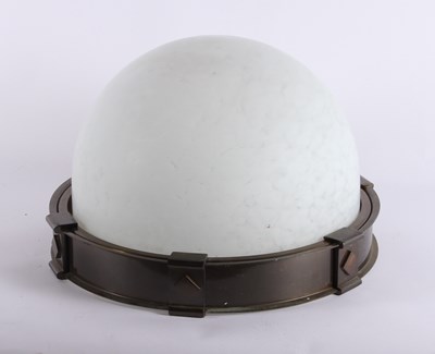 Lot 308 - An Italian Art Deco glass ceiling light, from...