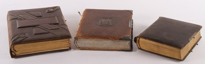 Lot 568 - Three photograph albums, Edwardian or...