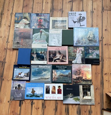 Lot 523 - A collection of mostly art reference books,...