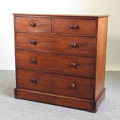 Lot 640 - A Victorian mahogany chest