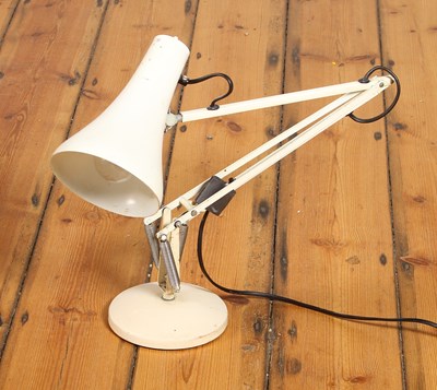 Lot 799 - A Herbert Terry style white metal anglepoise lamp