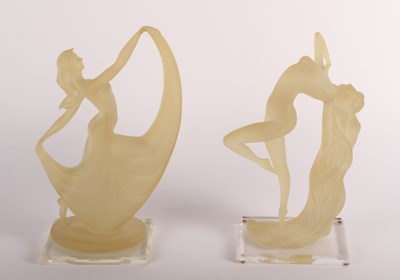 Lot 683 - A pair of Art Deco style figures of ladies