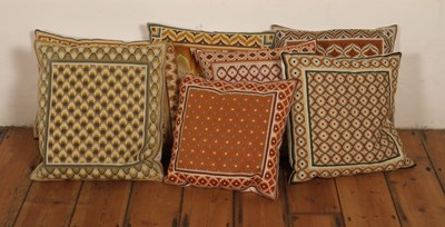 Lot 655 - A collection of needlepoint cushions