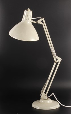 Lot 69 - A white metal 1001 Lamps Luxo lamp