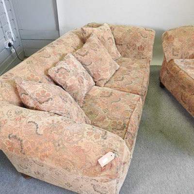 Lot 464 - A John Lewis floral upholstered sofa