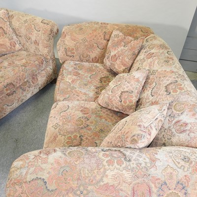 Lot 464 - A John Lewis floral upholstered sofa