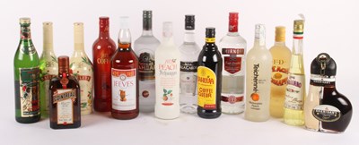 Lot 150 - Fifteen bottles of mixed spirits and cocktail...