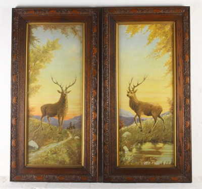 Lot 781 - After W. Bollier, a pair of landscapes with...