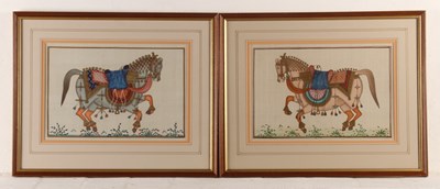 Lot 167 - Indian School, a pair of horse portraits,...