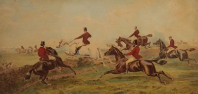 Lot 594 - A collection of hunting pictures, including...